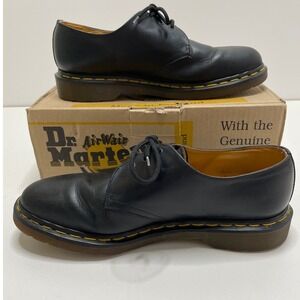 Dr. Martens 1461 Vintage Made in England Black Leather 3 Eye Oxford Mens Size 10